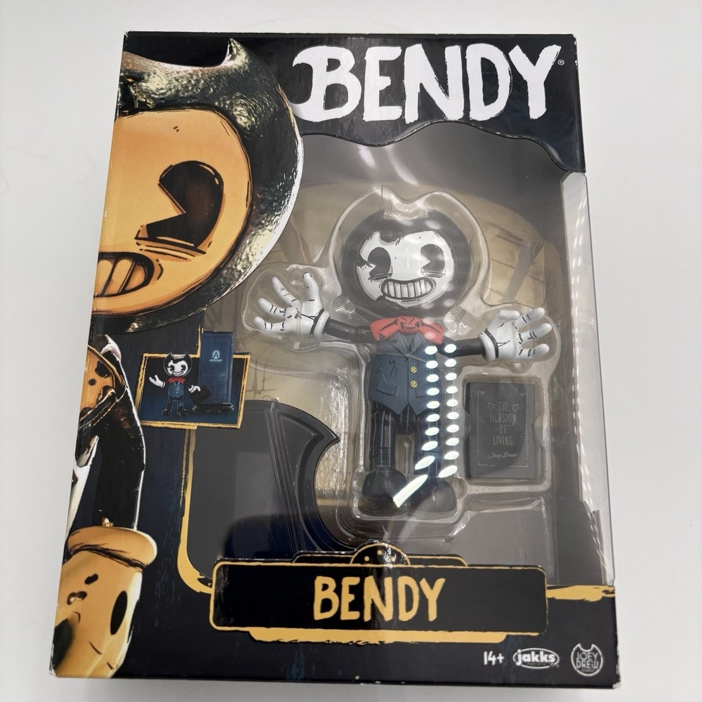 Bendy and the Ink Machine Bendy Action Figure w/ Book – 5" JAKKS Pacific NIP